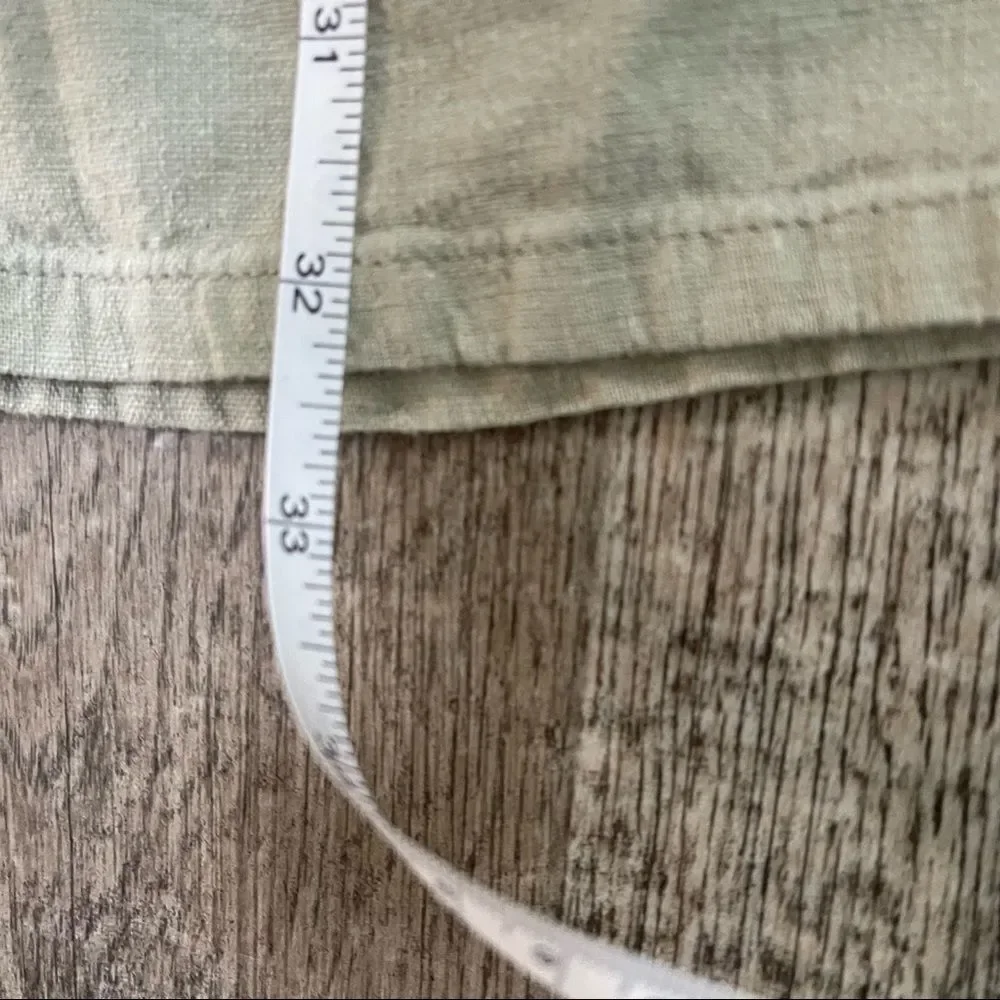 EUC Big Girls size 16 Ralph Lauren Linen Pants Light khaki green